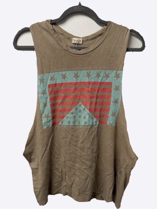 Brandy Melville Tops - Brandy Melville John Galt Americana Cut Off Tank